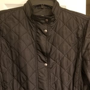 Coach black nylon quilted jacket